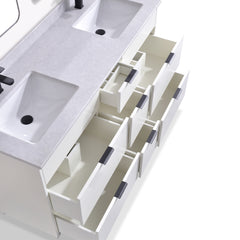 Ivy 63 Double Vanity - White