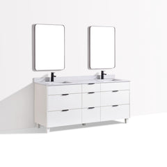 Ivy 72 Double Vanity - White