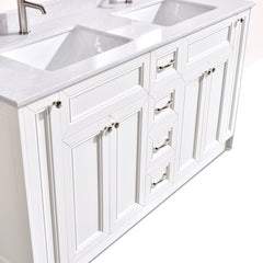 Magna 63 Double Vanity - White