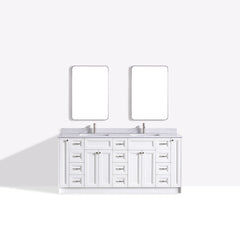 Magna 75 Double Vanity - White