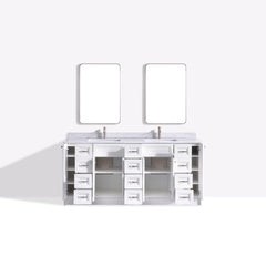 Magna 75 Double Vanity - White