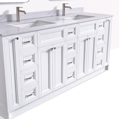 Magna 75 Double Vanity - White