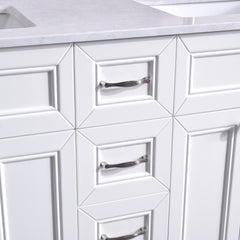 Magna 75 Double Vanity - White