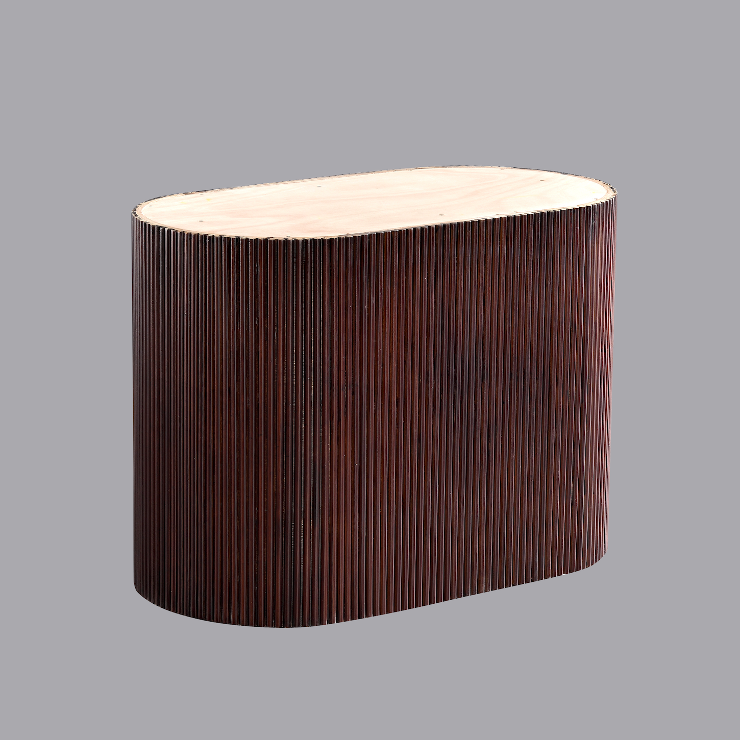 Fluted Timber Base Astoria Wood Oval Fluted Base – SLK Home